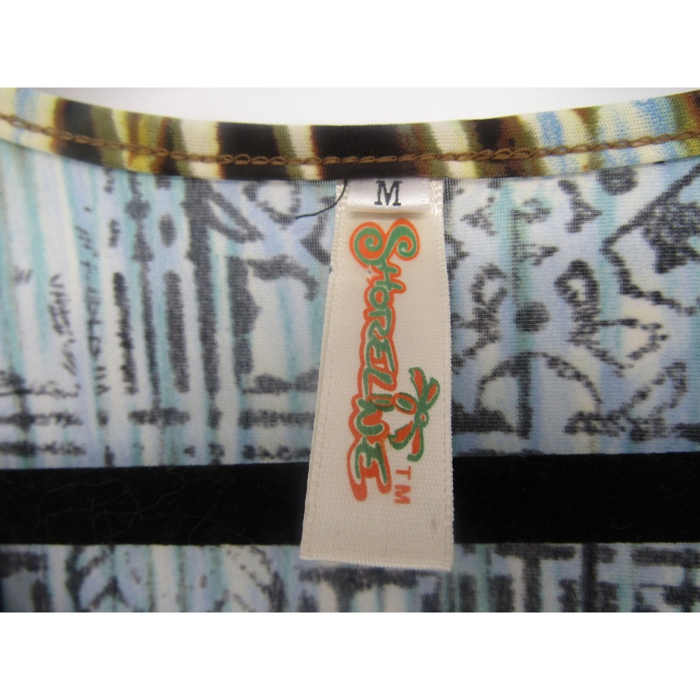 Maxi Dress Medium Mulit Color Animal Print Beaded Boho Beachy Resortwear Festive - Picture 4 of 15